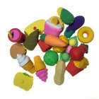 Новый ластик, имитация еды, овощей, пирожных, набор ластиков для печенья, офисные принадлежности для обучения, студенческие принадлежности