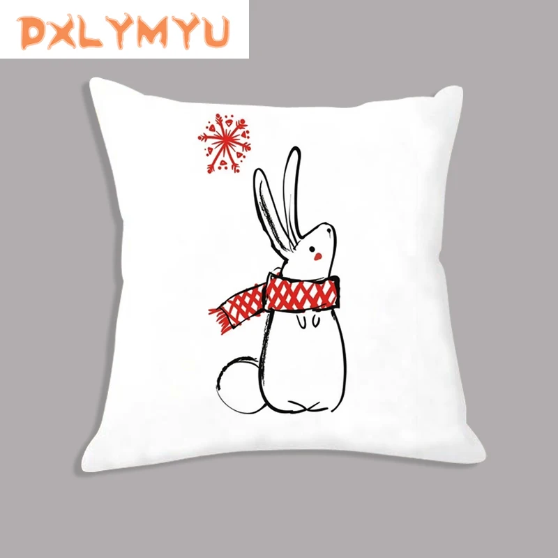 Рождественское украшение наволочка в виде медведя кролика строительный подарок