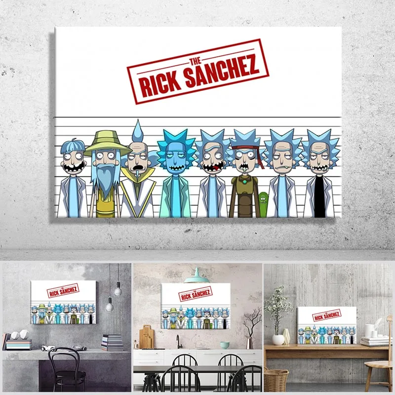 

Modern Adult Animated Science Fiction Sitcoms Wall Art Canvas Painting Picture Poster and Print Gallery Home Decor