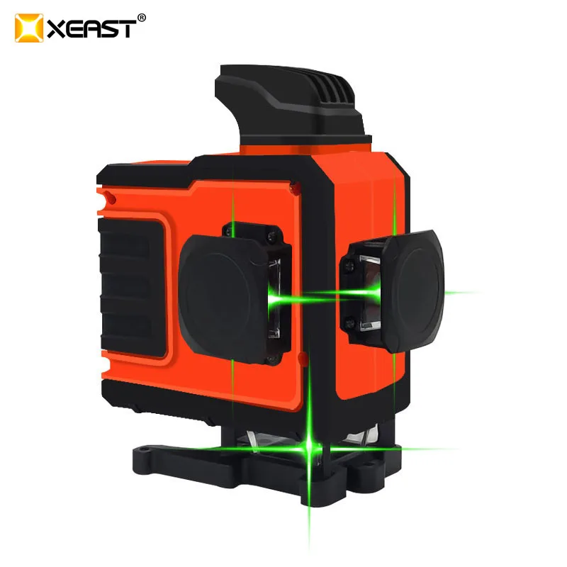 Самонивелирующийся лазерный 3D уровень 12 линий 360 градусов зеленый луч |