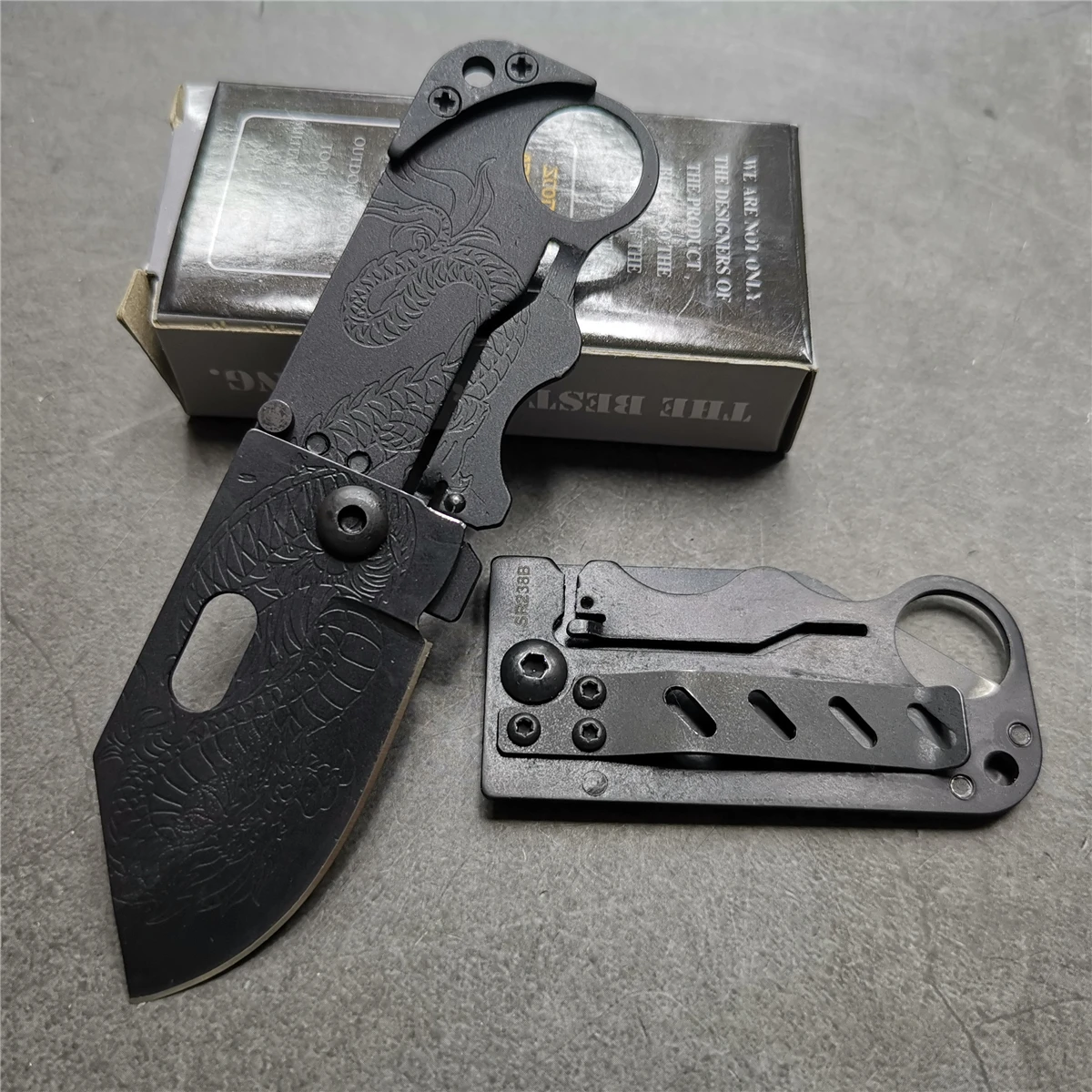 12 шт./лот 4 7 &quotножи 55 56HRC EDC многоцелевой нож мини брелок многофункциональный
