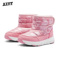 xzvz kids snow boots thicken keep warm in winter childrens boots waterproof upper girls boys shoes anti slip baby snow boots