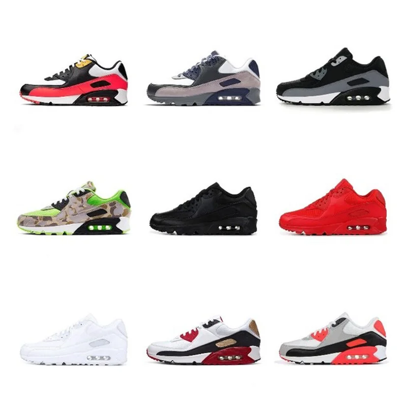 

2021 Maexs 90s Women Men Run Basketball Shoes Camo Green Orange Cool Grey Bright Violet Infrared White Black Lahar Aier Sneakers