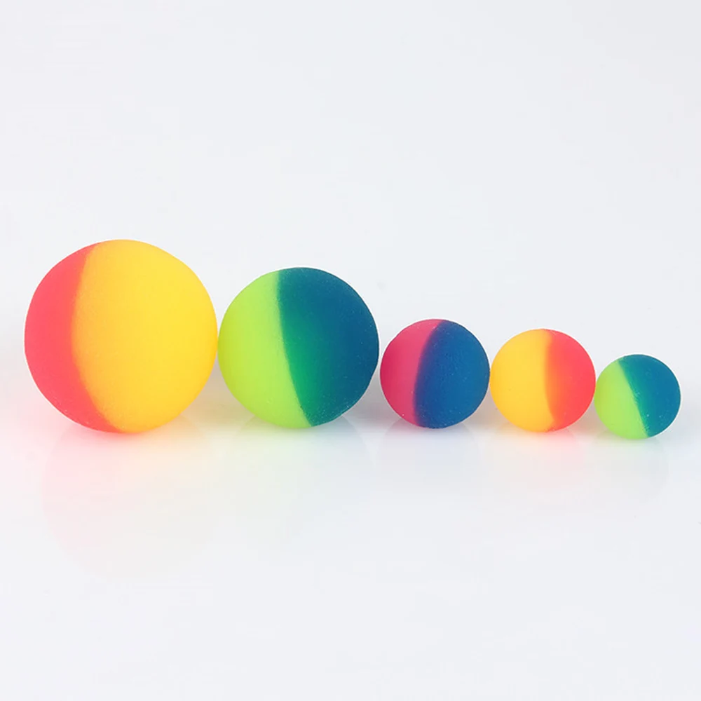 

Разноцветный игрушечный мяч, 3 шт./компл., смешанный упругий шар, эластичный, для детей, для улицы, для ванны