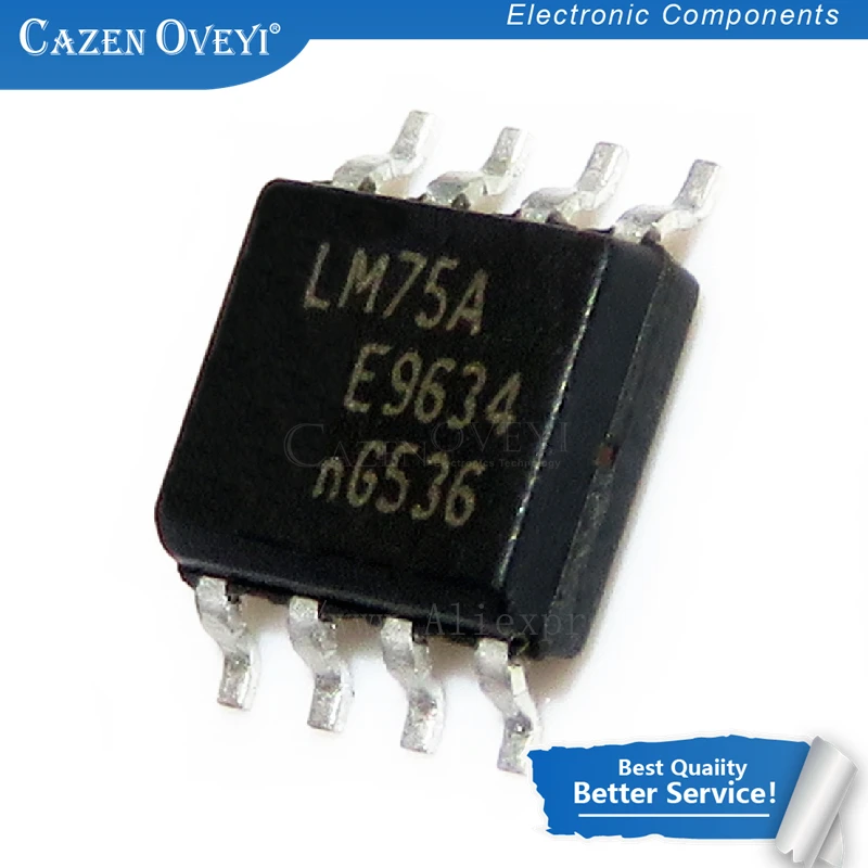 10 шт./лот LM75CIM3 LM75AD лапками углублением SOP-8 LM75 SOP LM75A SMD в наличии на складе