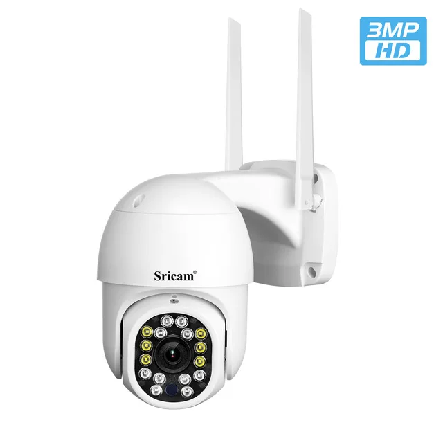 

Sricam SP028 3MP PTZ WiFi Camera 1296P Ai Auto Tracking Outdoor IP Camera Two-Way Audio IR Night Vision Video CCTV Surveillance