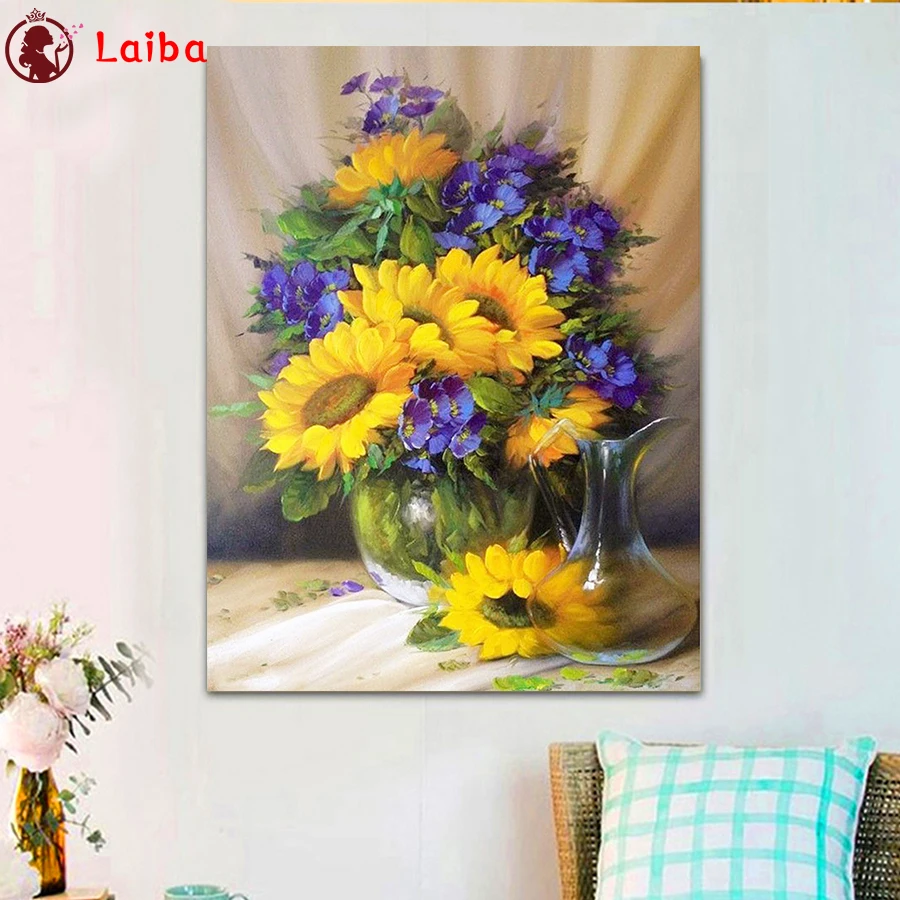 

Sunflowers 5D Diamond Embroidery cross Stitch DIY Diamond Painting Diamond Mosaic rhinestones Home Decor love gift