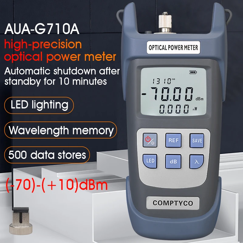 

COMPTYCO FTTH Fiber Optical Power Meter AUA-G710A/B Fiber Optical Cable Tester -70dBm~+10dBm SC/FC al fiber tester 10km 30km VFL
