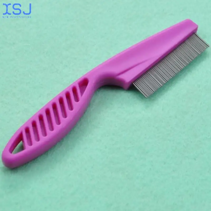 

Pet Comb Brush Encryption Flea Comb Stainless Steel Needle Fine Tooth Needle Comb Household Pet Animal Care Comb