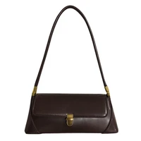 women luxury handbags smooth texture retro portable armpit bag french stick simple female bag all match shoulder bag purse pouch
