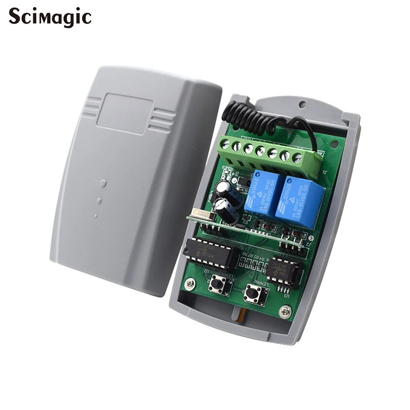 

5pcs 433mhz 433.92 MHz Receiver For Garage Door Gate Remote Control Command Transmitter Rolling Code 2 Channel DC 12V - 24V