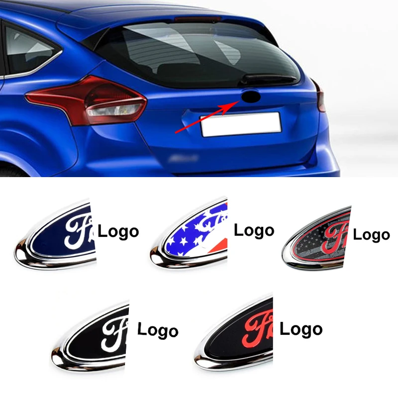 15x6 см Автомобильная Эмблема для заднего багажника Наклейка транзита Ranger Kuga Focus 3