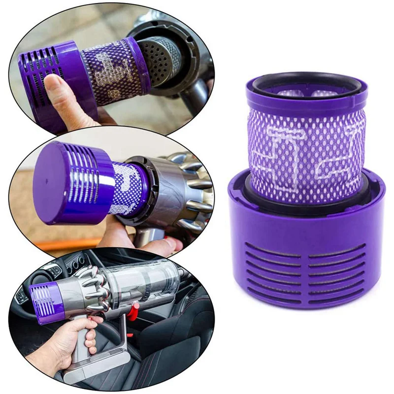 

3 Pack HEPA Replacement V10 Filters with Replacement Attachment Accessories (Extension Hose+Mattress Tool+Stiff Brush)