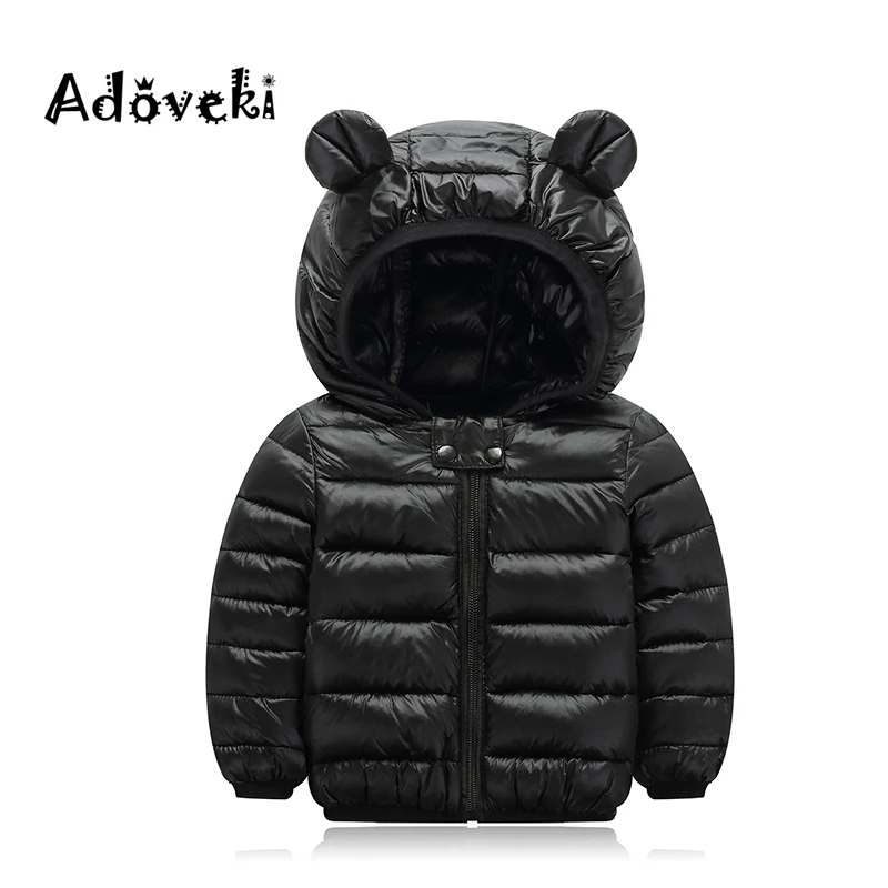 Новинка 2019 года легкая хлопковая куртка Adoveki с милым медведем для девочек и