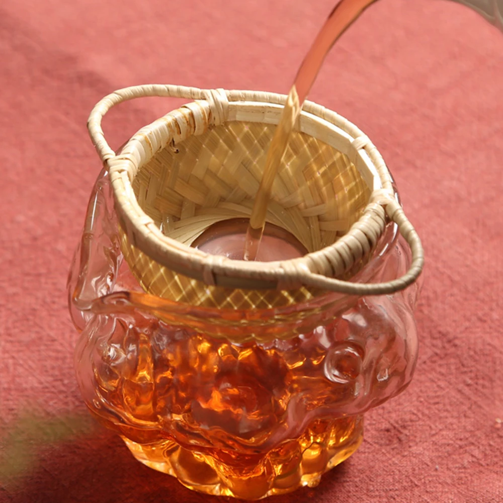 Бамбуковое чайное ситечко ручной работы мини-фильтр для кофе вина соевого молока