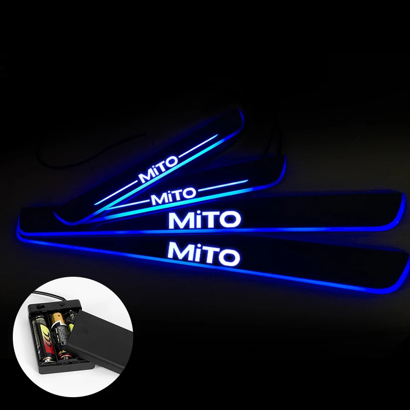 Потоковый светодиодный порог для двери ALFA ROMEO MiTo 2008 2020 Накладка на