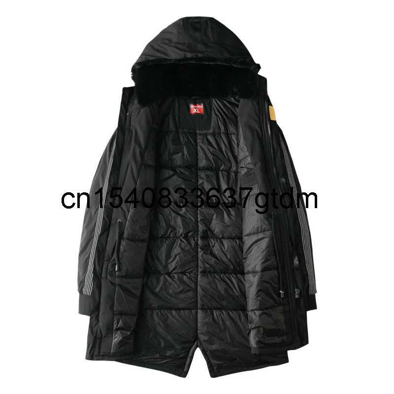 

2021 winter new men's cotton padded clothes fat plus size hooded cotton padded clothes young and middle-aged fashion long cotton