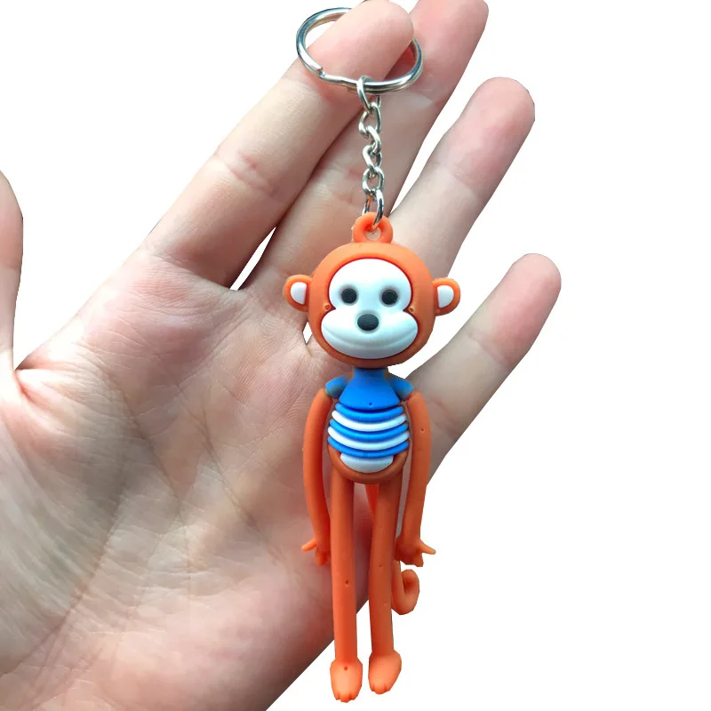 3d брелок с куклой из мультфильма подвеска мягкого пластика геометрический кулон