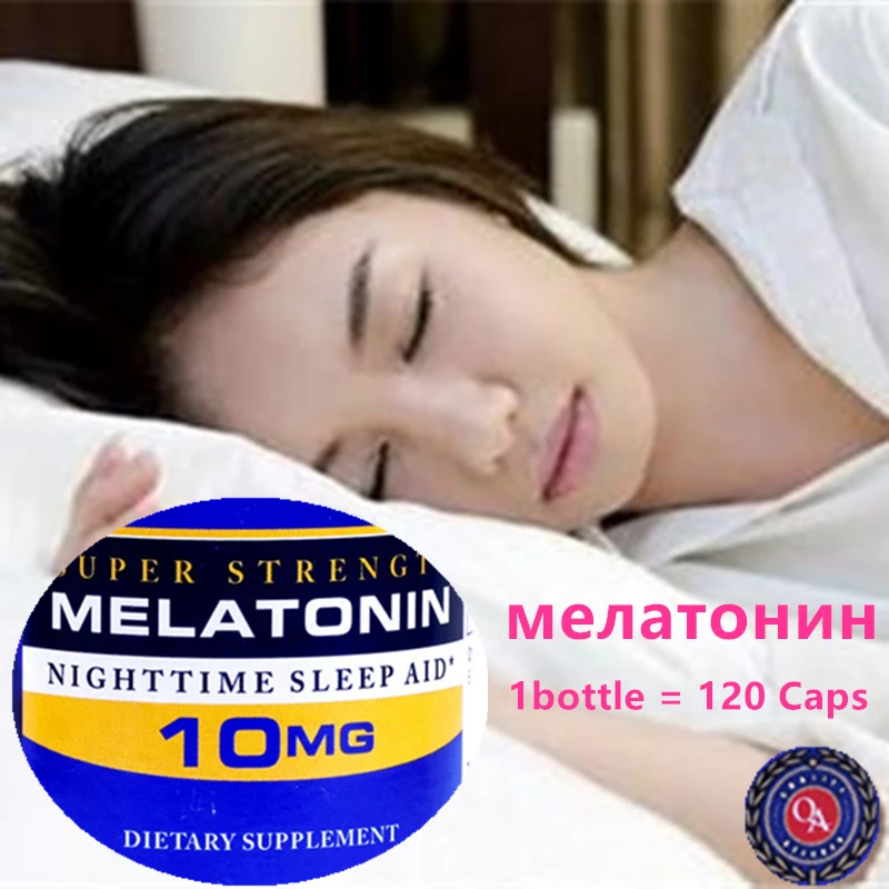 

Super Strength Melatonin 10 Mg 120 Caps Night Time Sleep Aid