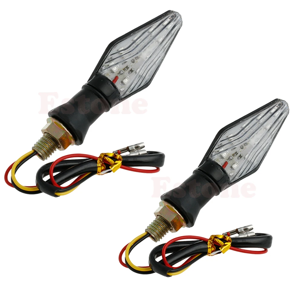 

2pcs MOTORCYCLE MINI LED TURN SIGNALS INDICATORS BLINKER LIGHT 12V DC