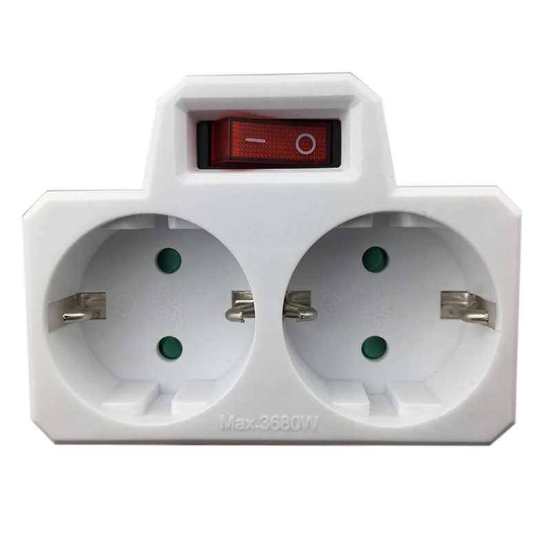 Белая переходная розетка с переключателем 1 шт. высокое качество 16 А/250 В 2019 новая