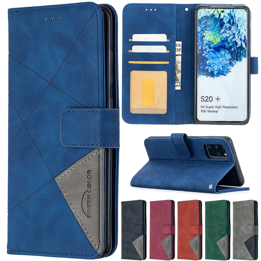 Кожаный чехол Wallte со стразами для Samsung Galaxy A02 A02S A12 A22 A32 A52 A72 A82 S20 S21 S21Plus S21Ultra