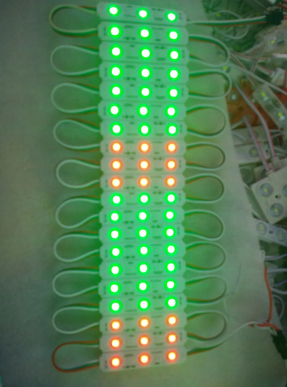 

100 PCS WS2811 2811 IC 3led 5050 RGB LED Pixel digital Module String Light Waterproof DC12V+21keys 2811 controller