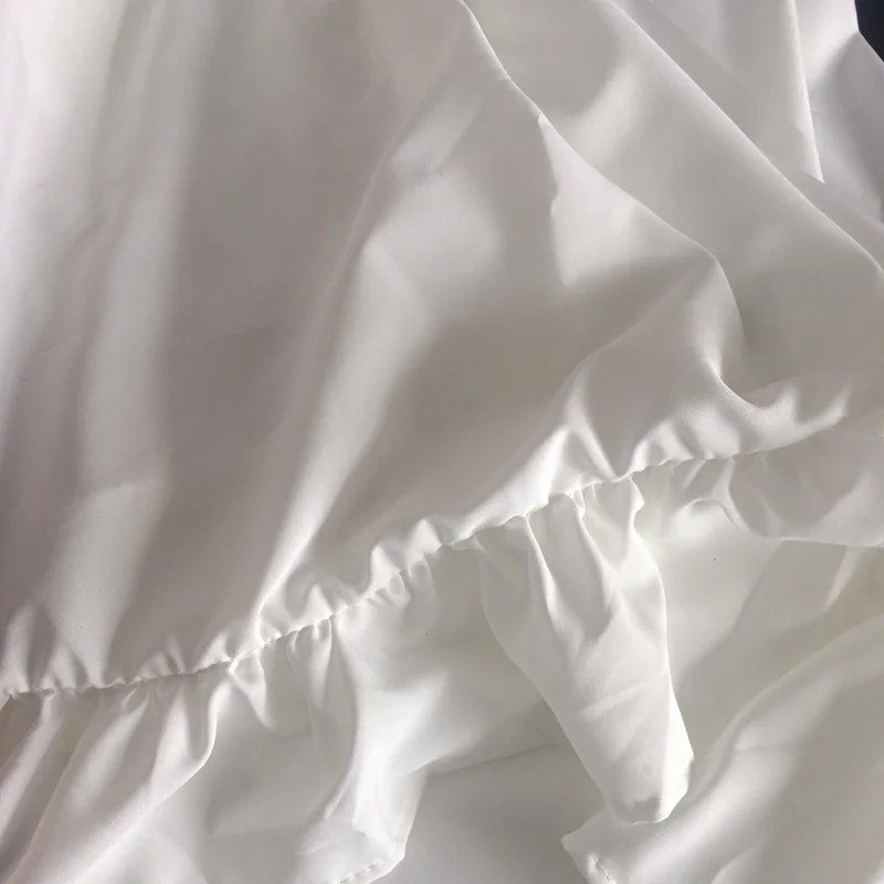 

Skirts Women Large Size 5XL Sweet Pure Color Students Ruffles Daily Bottom Casual Comfortable Stylish Minimalist All-match Kpop