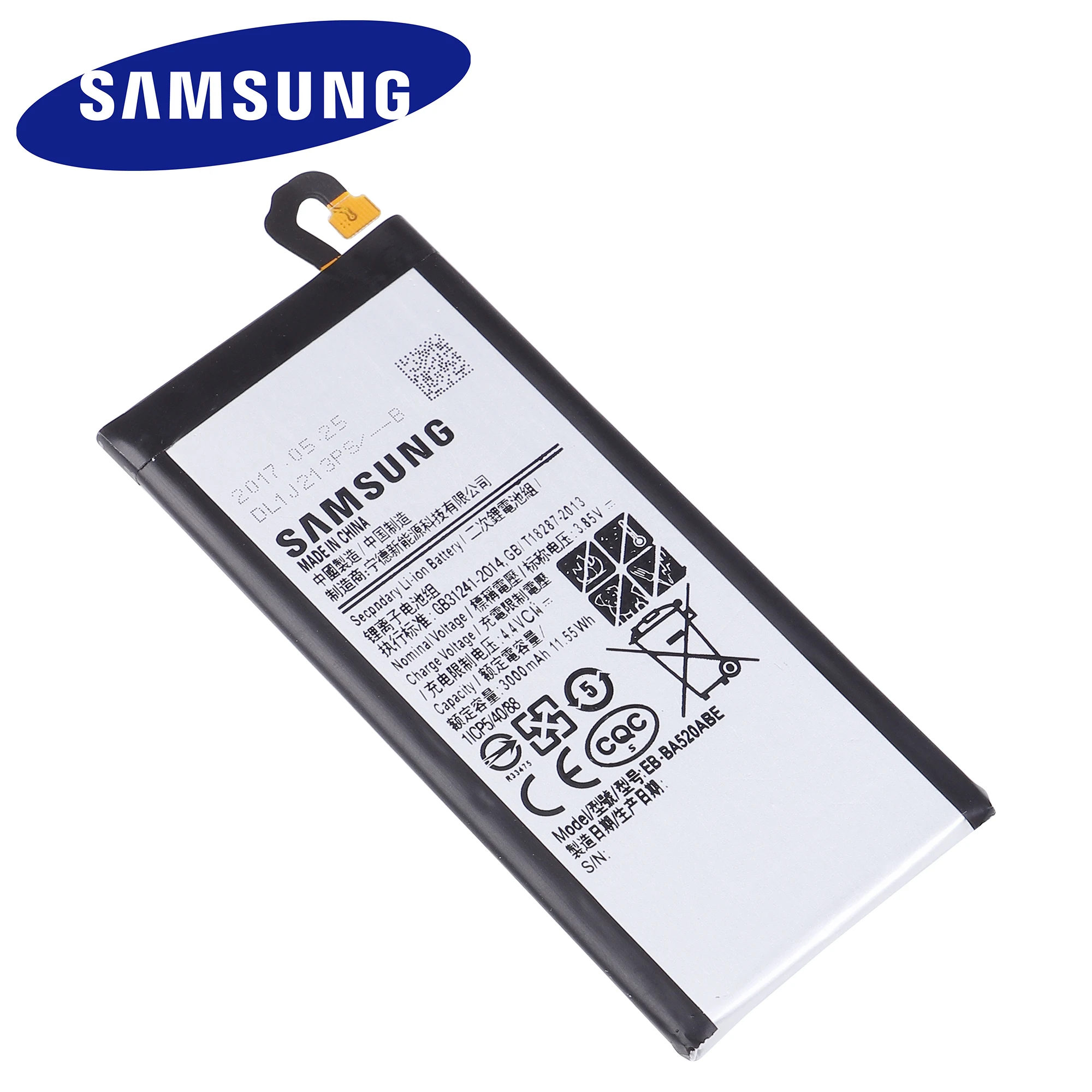 Сменный аккумулятор для Samsung GALAXY A5 A520F 3000 мАч 100% оригинал 2017 Edition EB