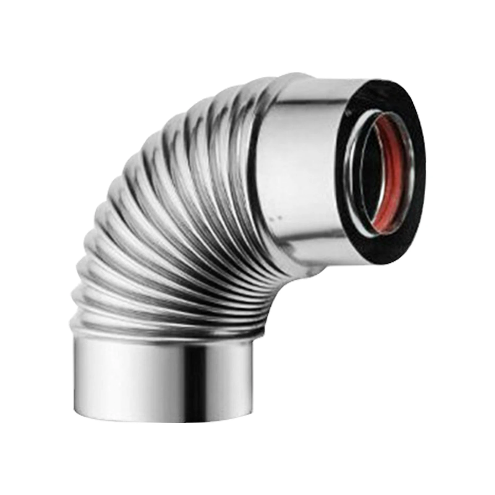 

Stainless Steel Elbow Pipe Universal Durable Fireplaces Home Furniture Project For Steampunk Shelf Stoves Accessories Outdoor