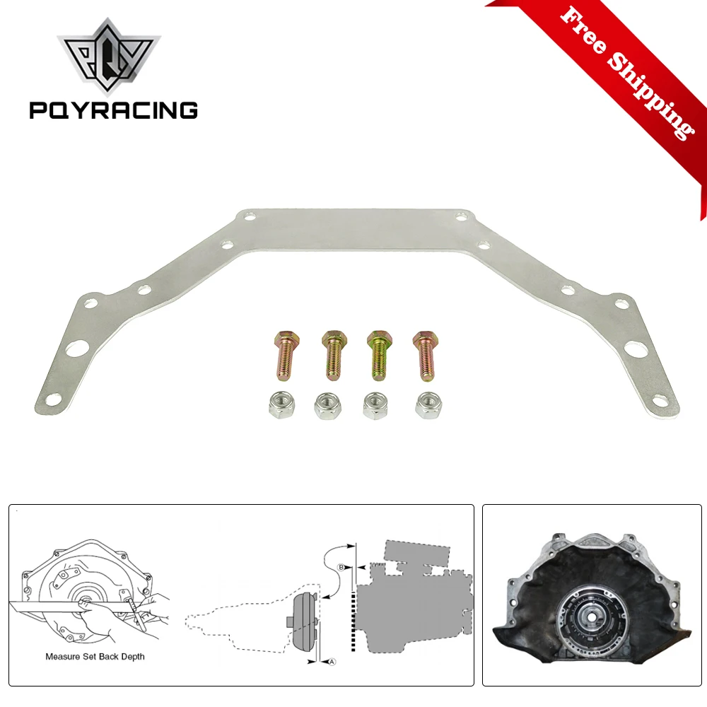 Бесплатная доставка пластина адаптера передачи для 1962 Up Chevy TH350 TH400 BOP TO Silver GM Turbo