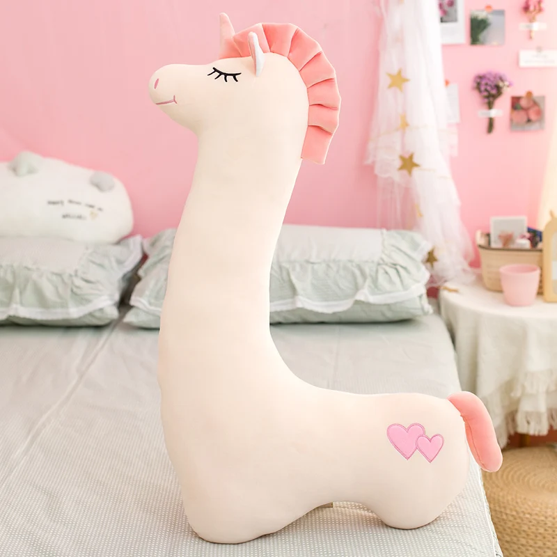 

Kawaii Large Giraffe Plush Toy Dinosaur Soft Stuffed Alpaca Animal Dolls Sleep Pillow Home Decor Gift for Kids Girls