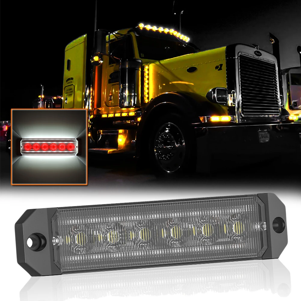 

Lamp Side marker lights Replacement Truck Waterproof 3-Sides Accessory