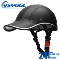 1pcs motorcycle half helmet baseball cap stylehalf face helmet electric bike scooter anti uv safety hard hat casque moto helm