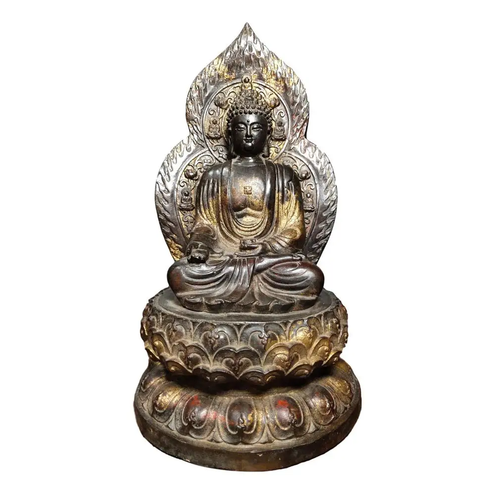 

LaoJunLu One Shakyamuni Buddha 30Cm High Imitation antique bronze masterpiece collection of solitary Chinese traditional style