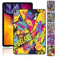 graffiti art tablet hard shell case for apple ipad air 4 2020 10 9 inch ultra thin durable plastic protective shell stylus