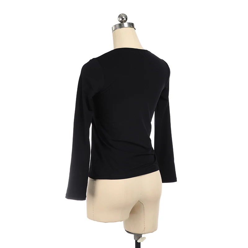 Футболка для фигурного катания топы девушек женщин взрослых тренировочные