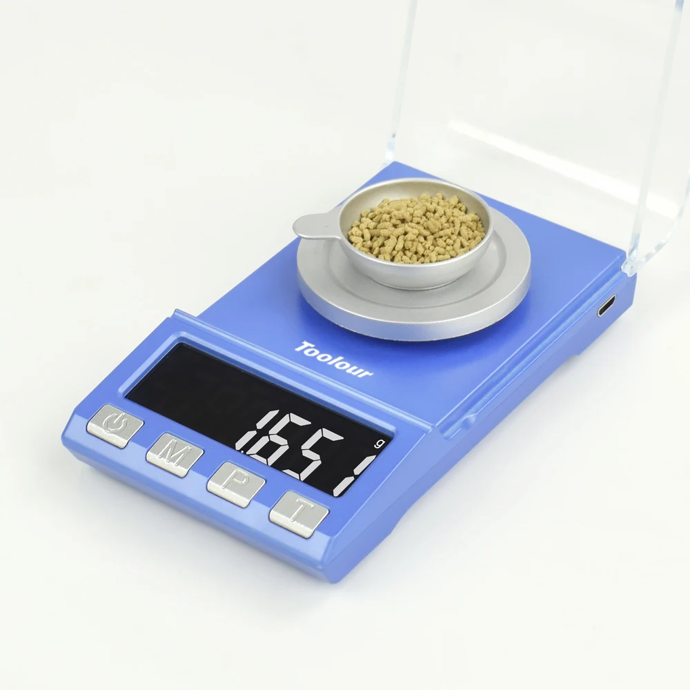 Toolour100g/50g X 0,001g мини точность ювелирной шкалы ЖК-дисплей портативные весы usb зарядка для лабораторной медицины электронные