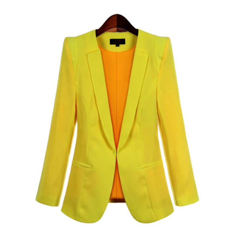 Женский деловой костюм короткий Блейзер с длинным рукавом весна-осень модель W1896