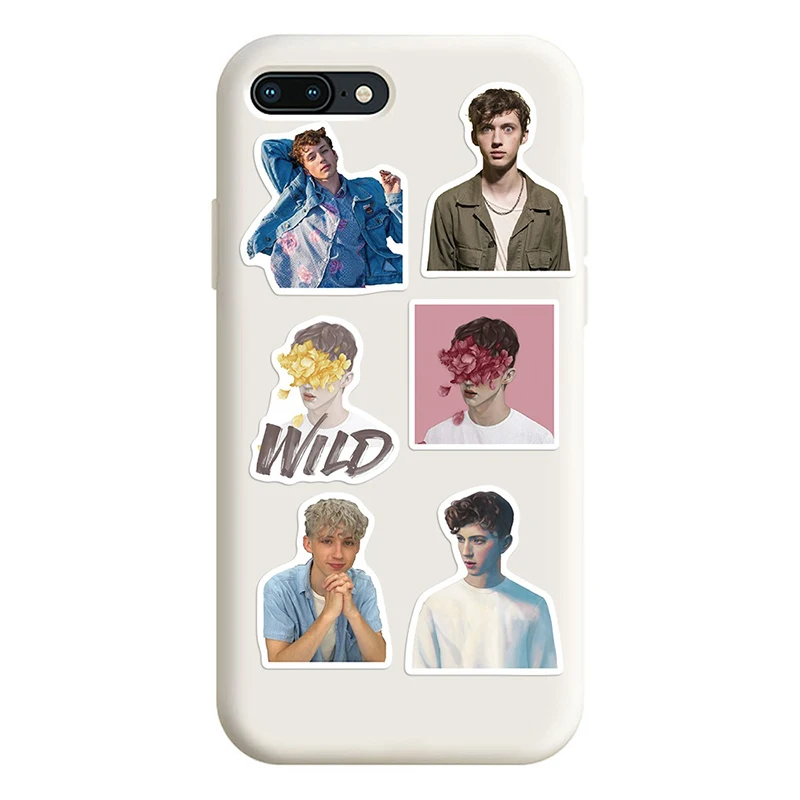 

10/50Pcs/pack Cartoon Troye Sivan Australian Pop Singer Stickers For Diy Guitar Laptop Skateboard Luggage Case Helmet Gift