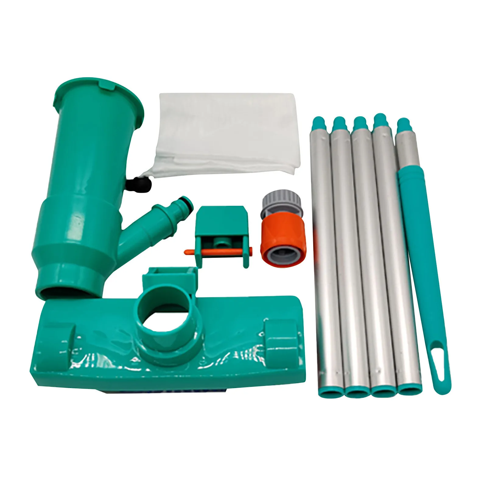 

Насадка-пылесос для бассейна, переносной набор инструментов всасывающая головка с чистыми щетками, очистка бассейна, пруда, фонтана, 2021 A50