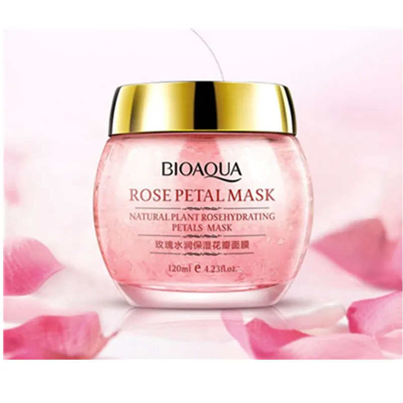 

Face Mask For Face Skin Care Whitening Facial Hydration Rose Petal Sleeping Face Mask Shrink Pore Moisturizing Anti Age