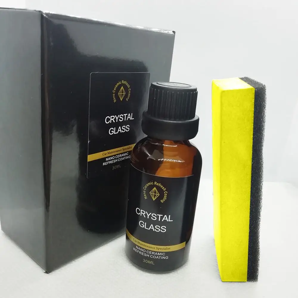 Нано покрытие для автомобильного стекла 30 мл гидрофобное Хрустальное жидкое