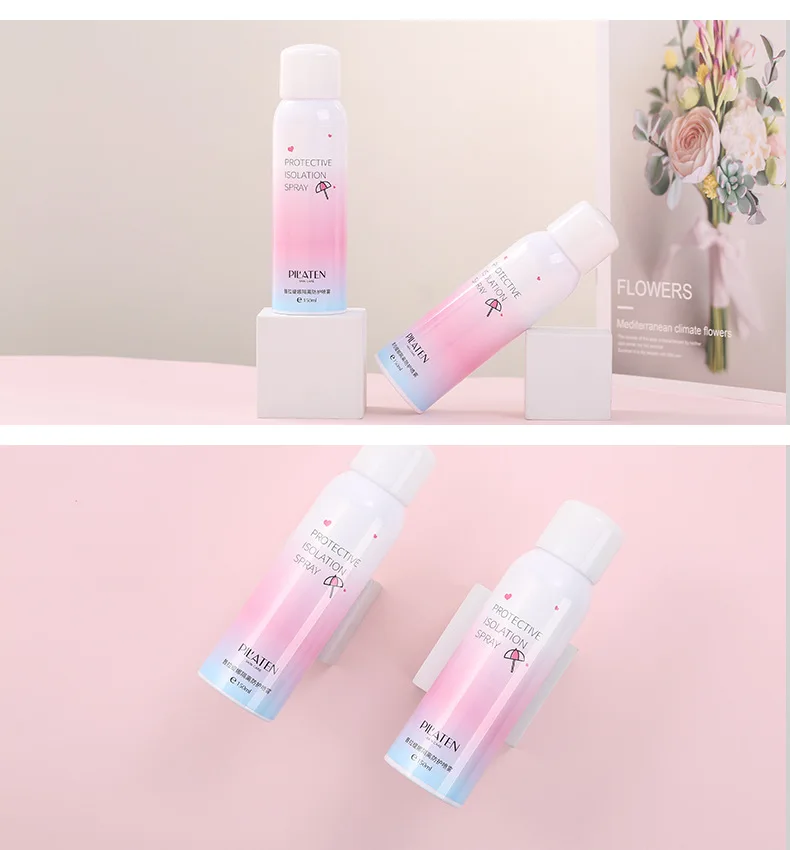 PILATEN Body Face Skin Whitening Makeup BB Cream Spray Isolation Moisturizing Refreshing Make Up 150ml Liquid Foundation |