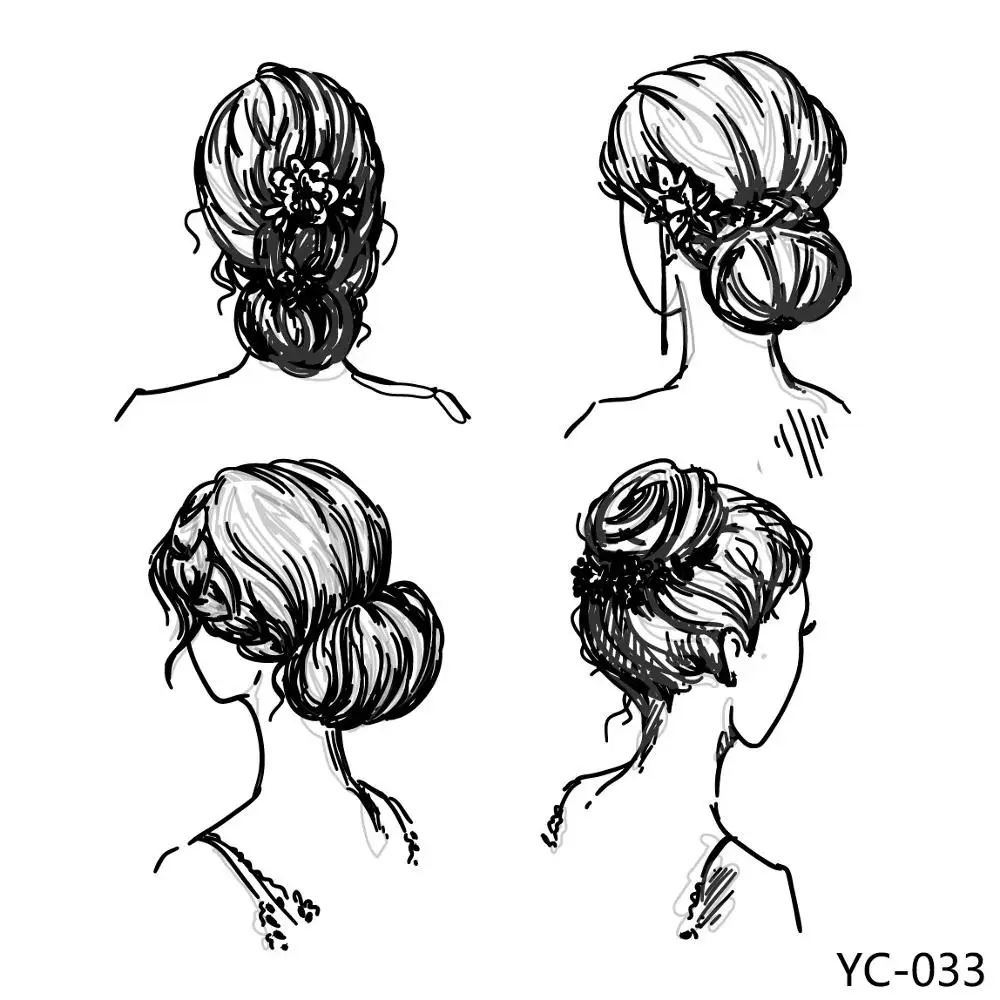 AZSG Симпатичные длинные волосы девушки прозрачные штампы/уплотнения для DIY