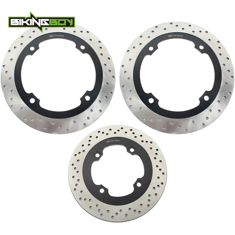 Round BIKINGBOY TRANSALP XL600V 97 98 99 XL650V 00 01 02 03 04 05 06 07 XL700V/ABS 08 09, 10, 11, 12, спереди и сзади тормозные диски ротора диски - Цвет: Round