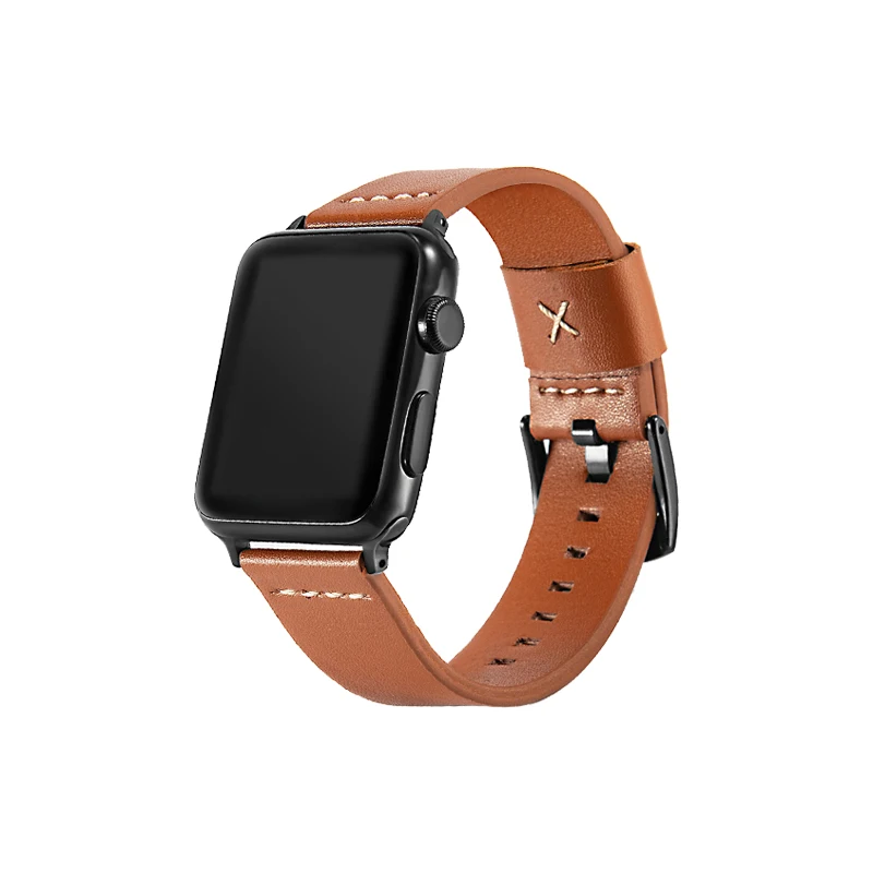 Ремешок из натуральной кожи для apple watch 42 мм 44 38 40 correa сменный Браслет серии 5/4/3/2/1 |