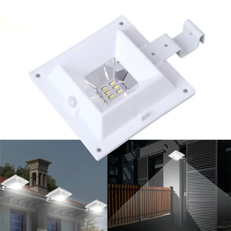 

1/2/4 Pcs Solar Led Light Outdoor Courtyard Corridor PIR Motion Sensor Lamp Garden Decoration Outdoor Fence Lamp Villa Wall Lamp