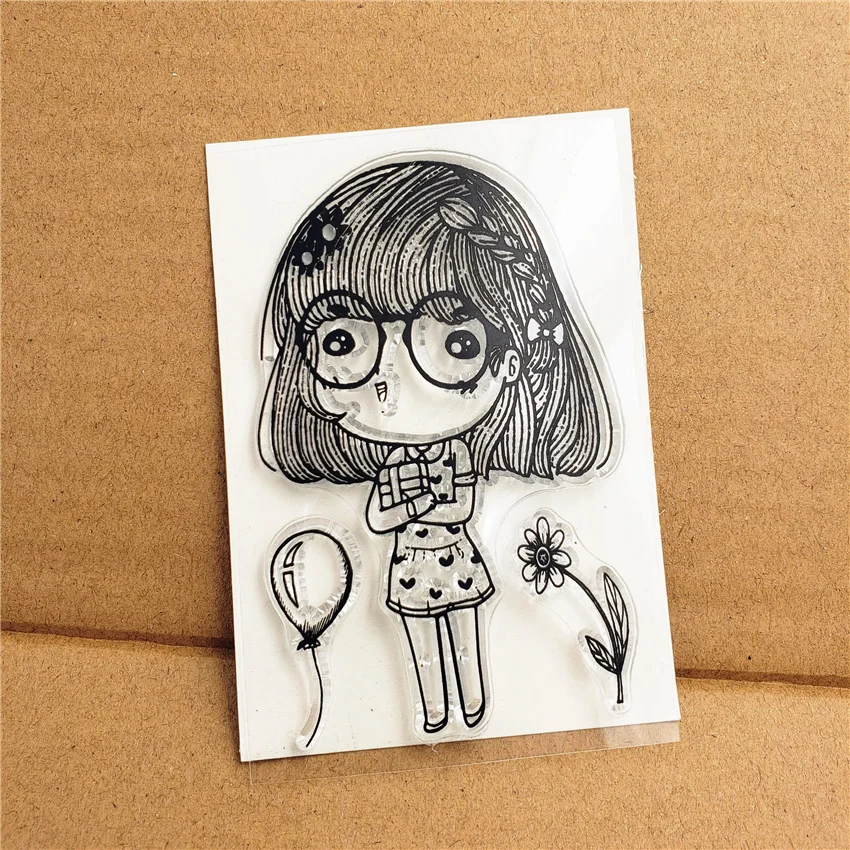 Горячая Распродажа прозрачные штампы для девочек/силиконовые уплотнения