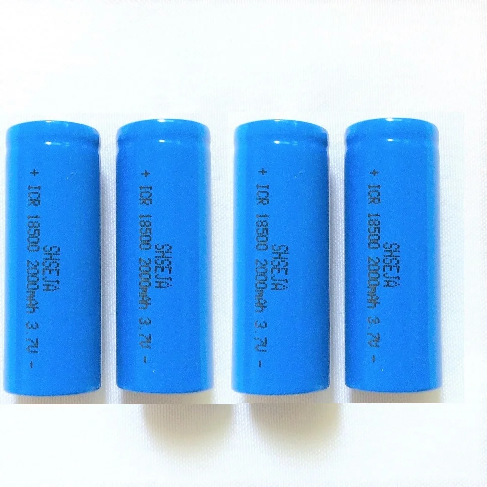 

4Pcs/lot 18500 Battery 3.7V 2000mAh Rechargeable Battery